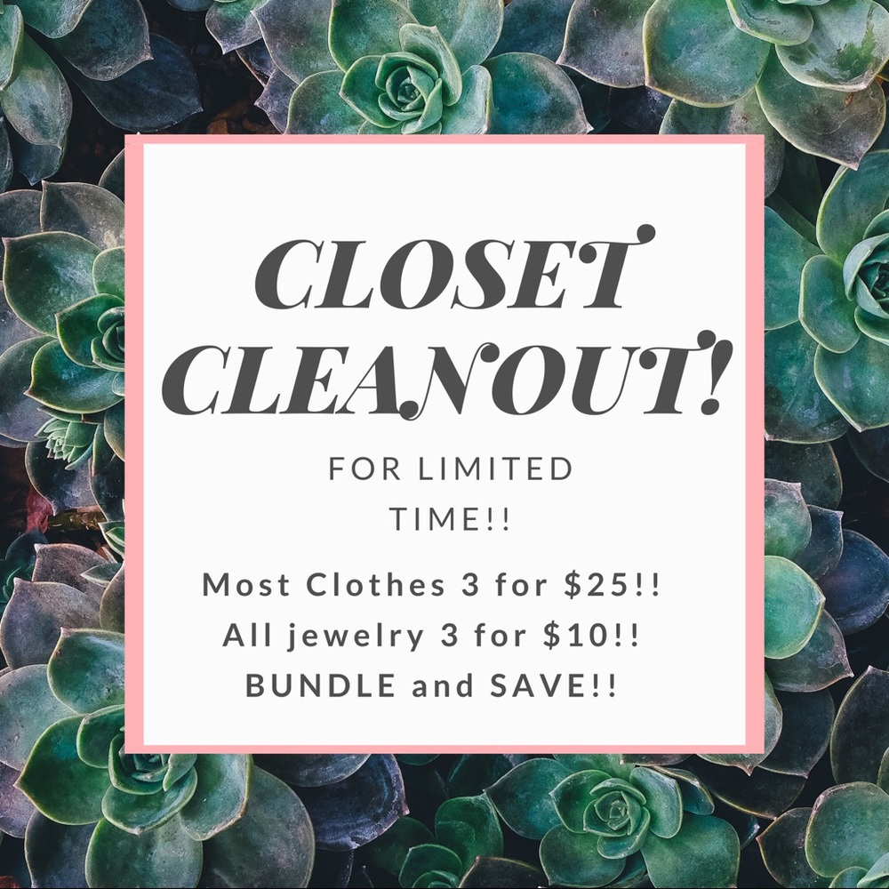 CLOSET CLEAN OUT!!